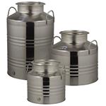 Fustino inox 18/10 per alimenti olio, vino, ecc 10 litri predisposto rubinetto QUATTRO EFFE