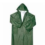 Cappotto da lavoro impermeabile con cappuccio in PVC EDIS modello Flash verde (L)