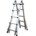 Scala telescopica in alluminio 4+5 gradini Step Up 335.16 (Made in Italy)