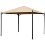 Gazebo acciaio da esterno - giardino 3x3 metri beige modello Roatan