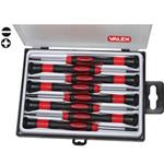 Cacciaviti di precisione per viti con intaglio e philips Serie 8 pezzi Valex 1463487