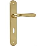 Maniglia con placca foro Ovale oro lucido Frosio Bortolo - forme modello Goccia 90