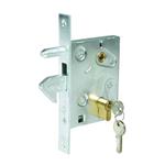 Serratura a gancio infilare per cancelli scorrevoli 60mm con cilindro IBFM 447
