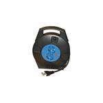 Avvolgicavo elettrico 5 metri con cavo 3x1,0 mmq, con 2 prese universali 2P+T 16A 250v, Fai 8176